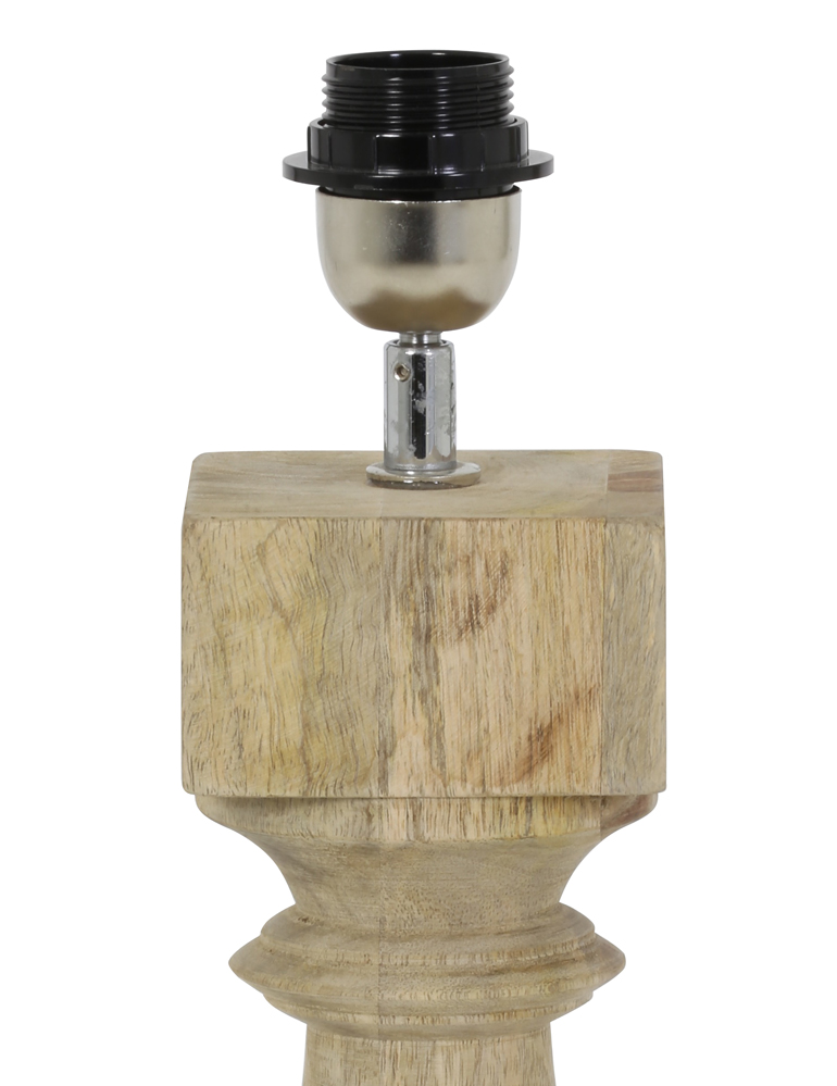 Base de lámpara rústica de madera Light&Living Cumani - Lamparas en linea