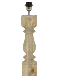 base de lampara rustica de madera-2057BE