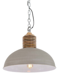 lampara colgante gris grande-1217BE
