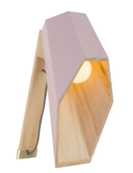 lampara de madera rosa-1048RZ