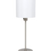 lampara de mesa con pantalla redonda blanca-1563ST