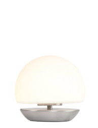 lampara de mesa esferica led acero-7932ST