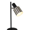 lampara de mesa moderna en acero negro-1701ZW