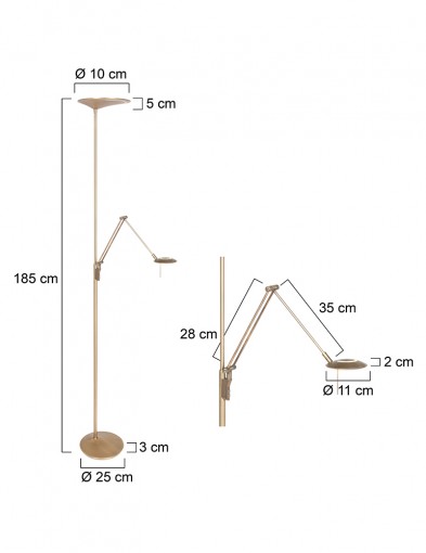 lampara-de-pie-con-luz-de-lecturaled-2107BR-7