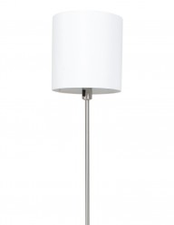 lampara de pie con pantalla redonda blanca-1564ST