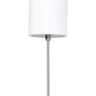 lampara de pie con pantalla redonda blanca-1564ST