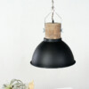 lampara de suspension escandinava negra-7781zw