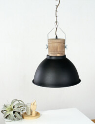 lampara de suspension escandinava negra-7781zw