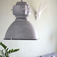 lampara de suspension industrial gris-7779gr