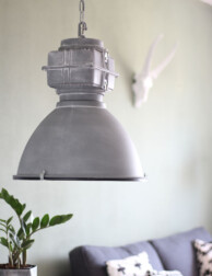 lampara de suspension industrial gris-7779gr