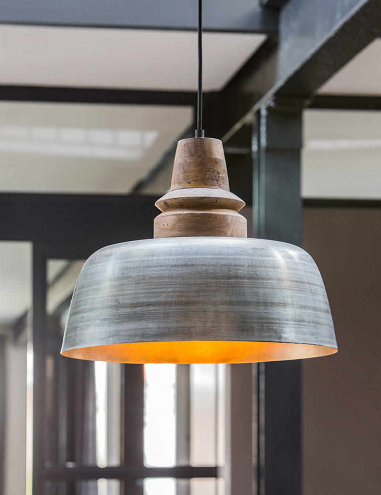 Lámpara de techo plateada Light&Living Margo - Lamparas en linea