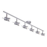 plafon seis focos color acero-7906ST