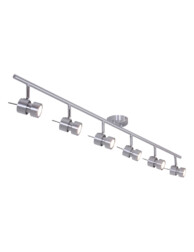 plafon seis focos color acero-7906ST