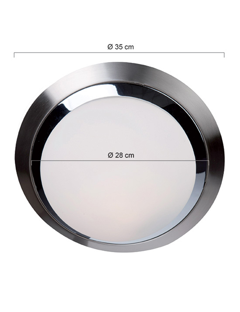 Plaf n simple Steinhauer Ceiling and Wall acero 35 cm Plaf n simple Steinhauer Ceiling and Wall acero 35 cm