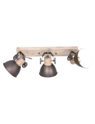 Regleta tres focos marrones-2133A