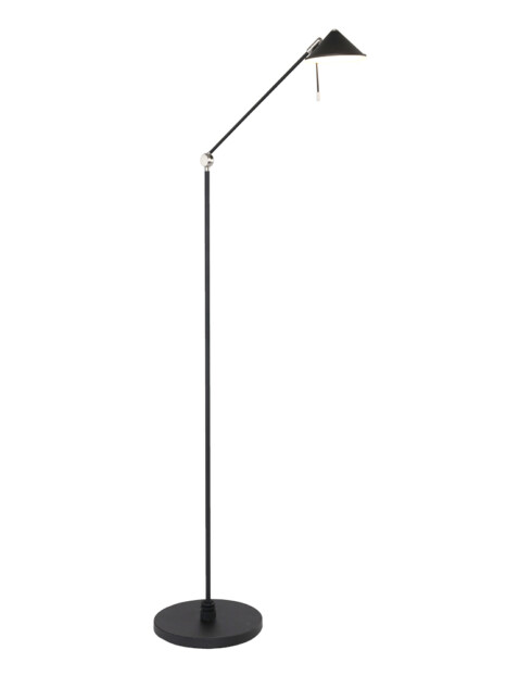 Lámpara de pie LED negra Steinhauer Punkt-2559ZW