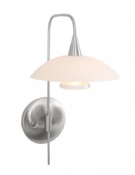 Lámpara de pared en acero Steinhauer Tallerken-2656ST