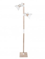 Lámpara de pie nórdica blanca Mexlite Gearwood-2666W