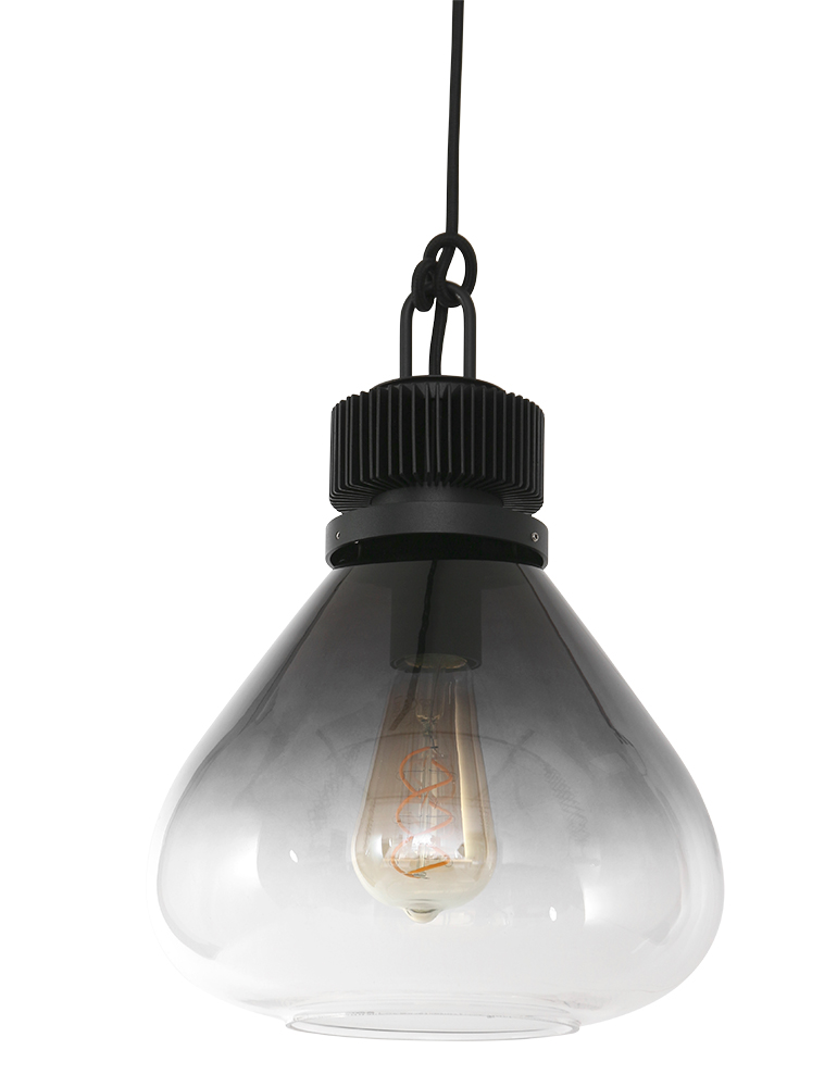 Lámpara colgante de vidrio ahumado Steinhauer Flere - Lamparas en linea