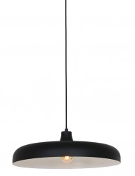 Lámpara de techo negro plana Steinhauer Krisip-2677ZW