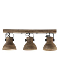 Foco de madera tres luces Light & Living Ilanio-2939B