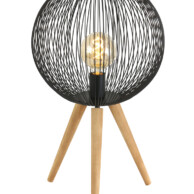 Lámpara de madera esférica Anne Lighting Spoetnik