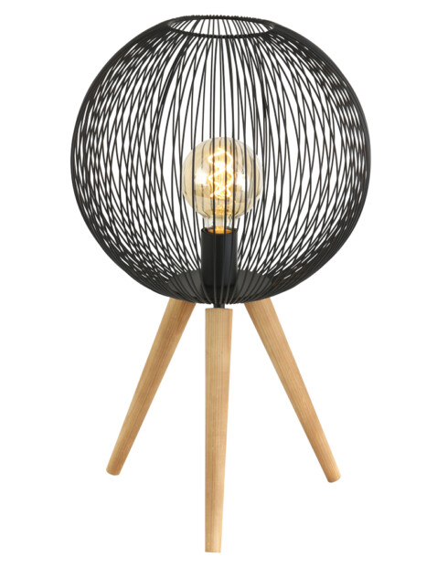 Lámpara de madera esférica Anne Lighting Spoetnik