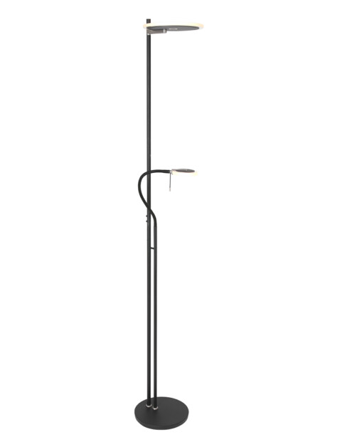 lampara de pie negra brazo flexible-2988ZW