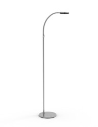 lampara de pie brazo abatible vidrio negro-2991ST