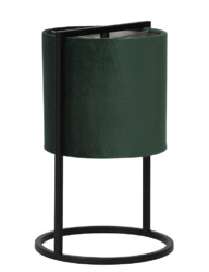 Lámpara de mesa negra y verde-2898G