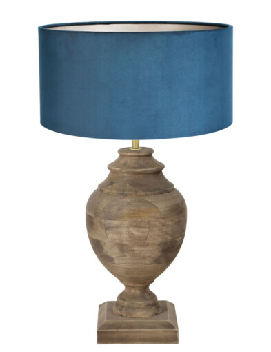 Lámpara de terciopelo azul-7076B