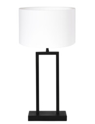 Lámpara de mesa moderna con pantalla blanca-7091ZW