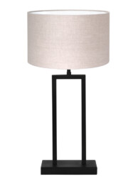 Lámpara de mesa con pantalla rústica-7092ZW