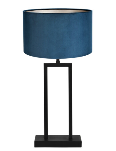 Lámpara de mesa de terciopelo azul-7093ZW