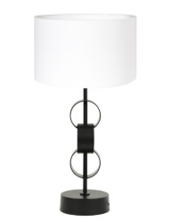 Lámpara de mesa negra y blanca-8257ZW