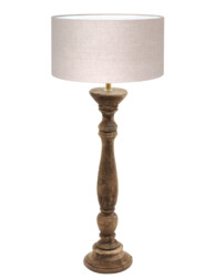 Lámpara de mesa rústica beige-8355BE