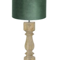 Lámpara de mesa de madera verde-8359BE