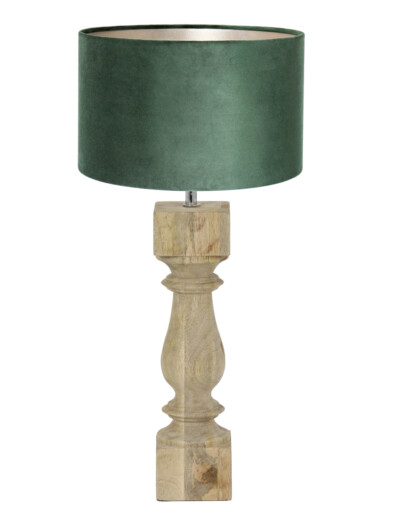 Lámpara de mesa de madera verde-8359BE