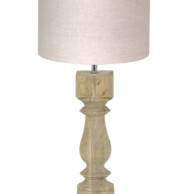 Lámpara de madera rústica beige-8364BE