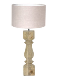 Lámpara de madera rústica beige-8364BE