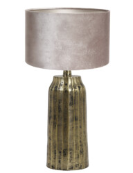 Lámpara de mesa dorada plateada-8381GO
