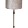 Lámpara clásica con pantalla plateada-8388BR