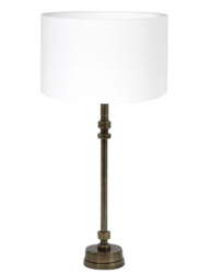 Lámpara de mesa blanca clásica-8391BR