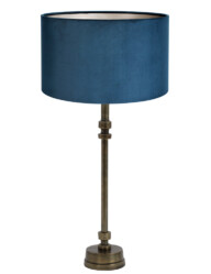 Lámpara bronce y azul-8393BR