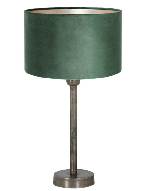 Lámpara de acero con pantalla verde-8408ST