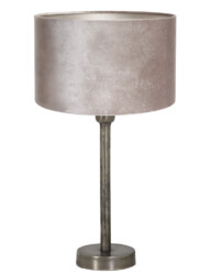 Lámpara de mesa plateada-8409ST
