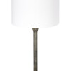 Lámpara blanca con base de acero-8412ST