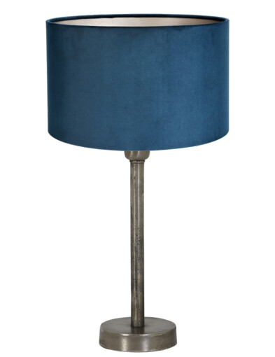 Lámpara de noche con terciopelo azul-8414ST