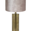 Lámpara de mesa dorada con pantalla plateada-8416BR
