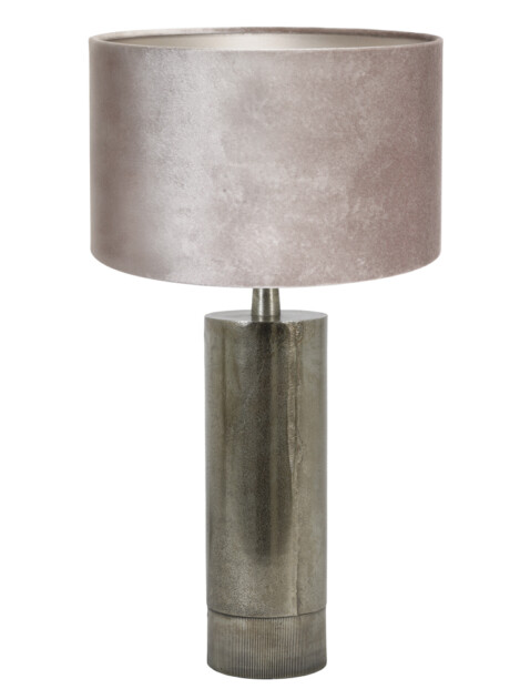 Lámpara de mesa clásica plateada-8416ZW
